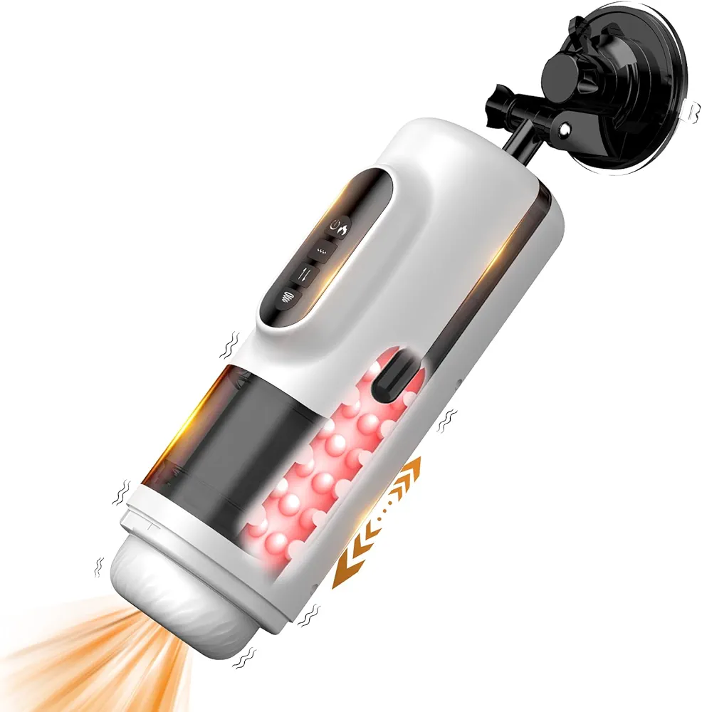 Blowjobsex Machine for Male Dick Hands Free Masturbators Electric Automatic Penis Stroker with Thrusting Sucking Vibrating Heating Auto Stroking Cock Pleasure Sex Toys for Men Realistic Pocket Pussy