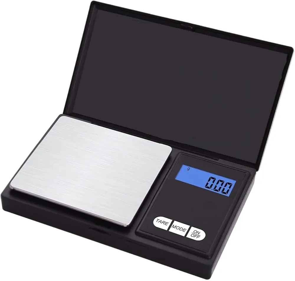 Gram Scale, Mini Scale Digital Pocket Scale,500g x 0.1g,Digital Grams Scale, Food Scale, Jewelry Scale Black, Kitchen Scale, Precision Scale Grams Ounces Grains, Portable Travel