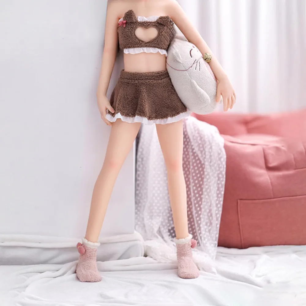 3.3FT Sex Dolls Flat Chest Full Size Sex Doll Adult Sex Toy Lifelike Flat Breast Sex Doll Female Torso Metal Skeleton Life Size Sex Doll, Fun Sex Toy TPE Silicone Sex Doll Full Body