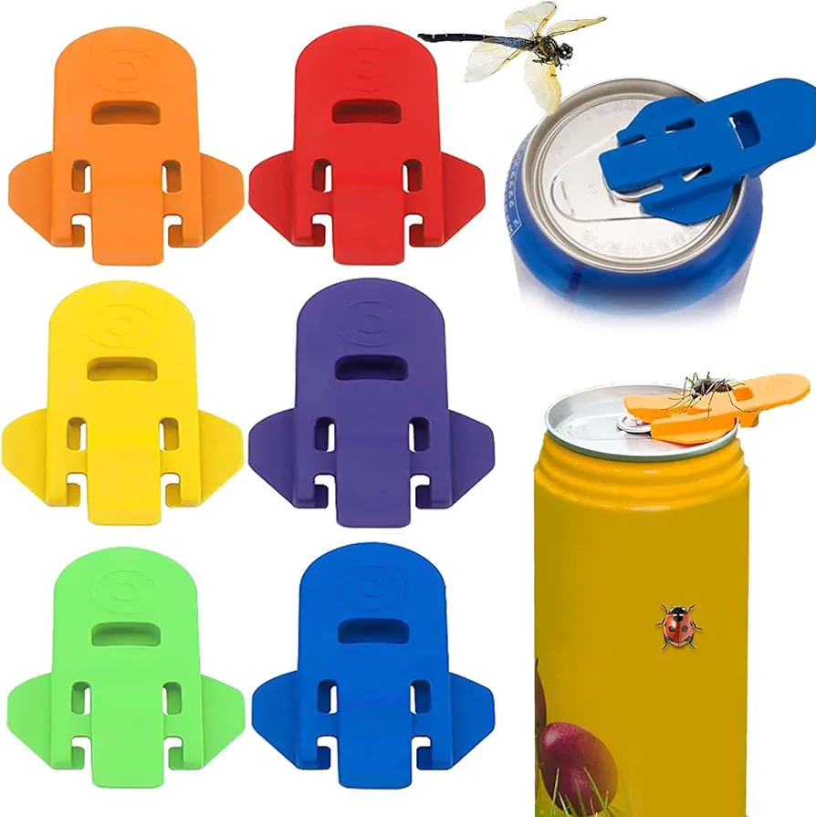 Easy Can Opener 3PCS or 6PCS/Pack, Colorful Soda Beer Can Opener & Beverage Can Cover Protector, Manual Soda Can Opener for Pop, Coke, Beer, Soda, Drink Aluminum Beverage (6PCS)
