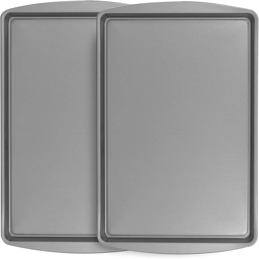 Nonstick Bakeware Small Cookie Pans, 13.25" x 9.37" x 0.62"