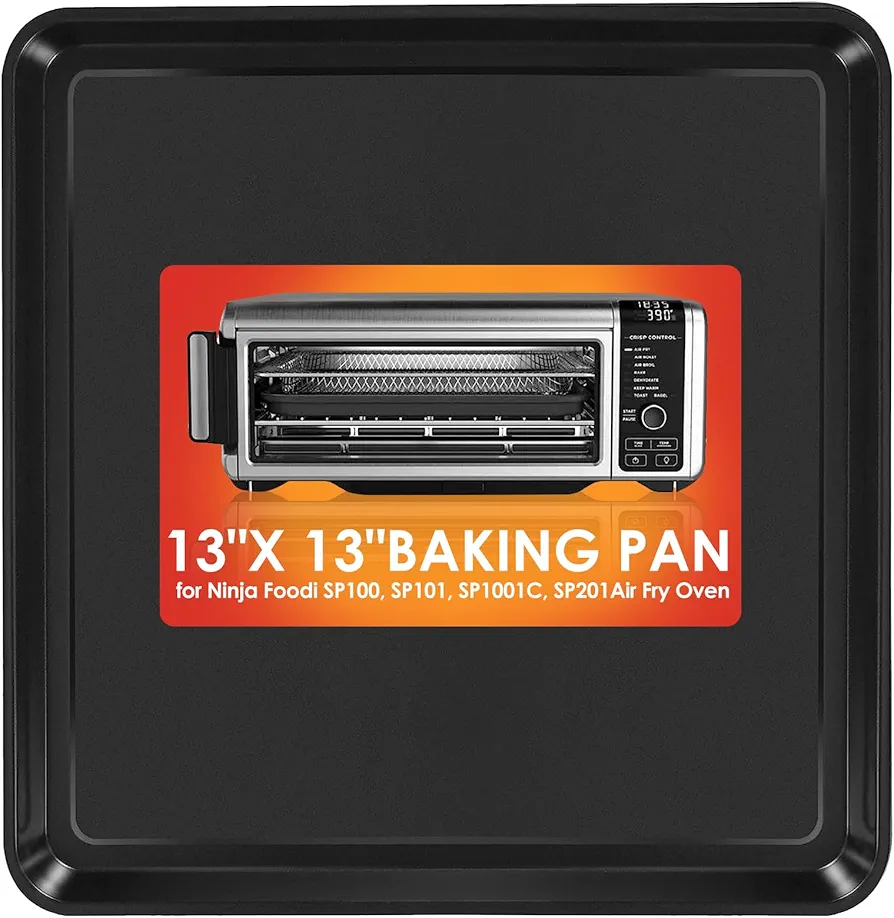 FBORHAFY 13" × 13" Nonstick Baking Sheet, Replacement Baking Pan for Ninja SP100, SP101, SP1001C, SP201 Foodi Air Fry Oven, Baking Tray for Ninja Foodi 8-in-1 Air Fry Oven