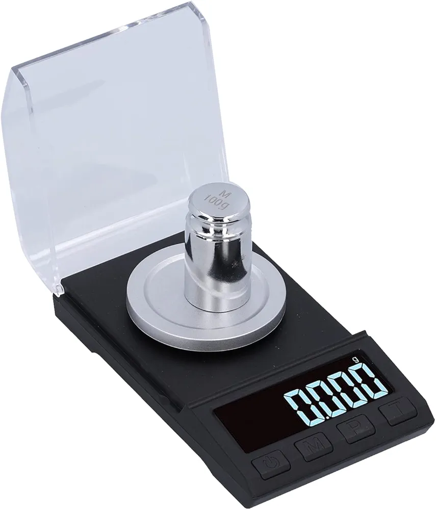 Digital Kitchen Scale, 100G/0.001G High Precision Multifunctional Food Meat Scale, USB Jewelry Carat Powder Scale with Tare/Counting/Unit Conversion/Switching Button