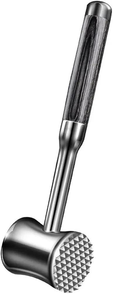 Kitchen Stainless Steel Tenderising Hammer Heavy Duty Chicken Pounding Hammer Non-Slip Handle Tenderising Hammer Kitchen Idea Steak Hammer Kitchen Cooking Pounding Tool For Chicken Steak And Pork Etc