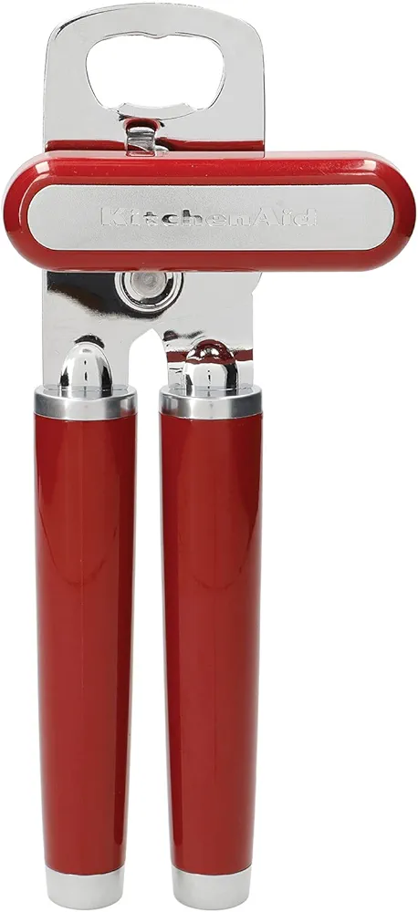 KitchenAid Tin Opener, Can and Bottle Opener, Stainless Steel, Empire Red