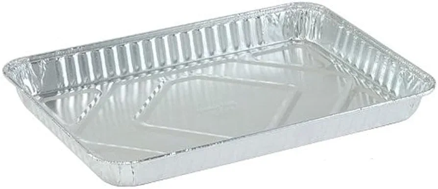 Quarter (1/4) Size Heavy Duty Aluminum Cookie Sheet : Nonstick and Reusable Sheets : Perfect for Bake Cake, Cookies and Lasagna : 25 Count