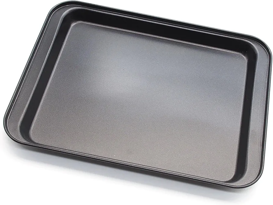 Cookie Baking Sheet, 9.5 Inch x 7 Inch Square Iron Plate with Nonstick Coating for Baking Cookie, Roast Meat, Baking Cake, Bread and other Foods (1)
