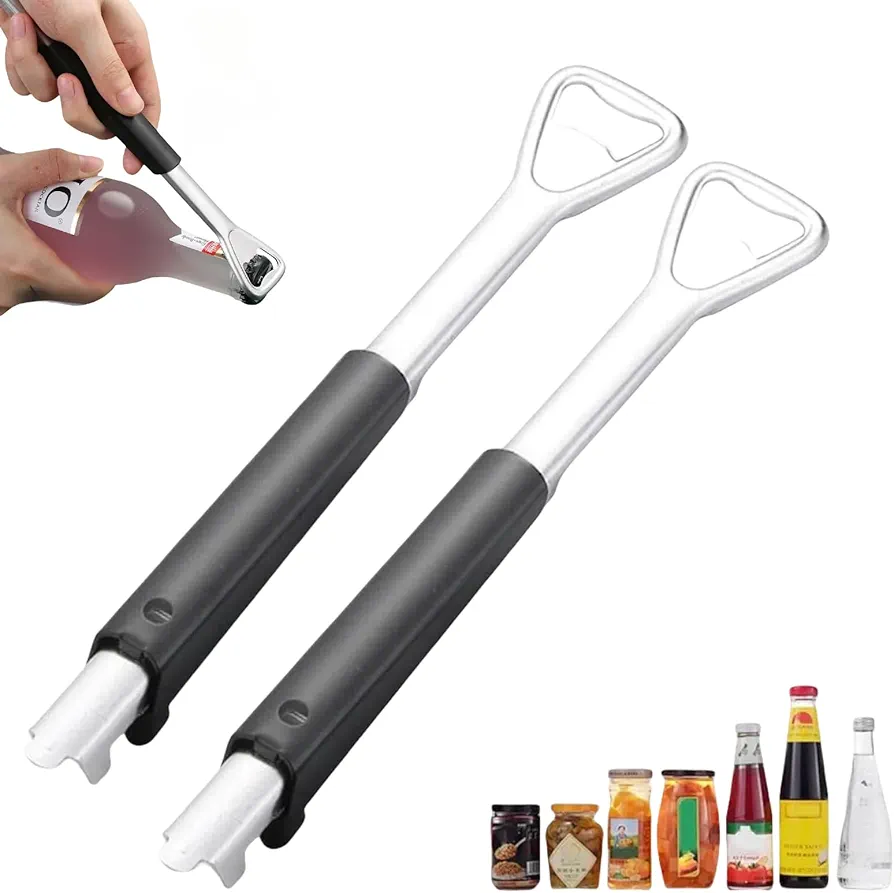 2024 New Jar Opener, Adjustable Jar Opener for Weak Hands, 2 in 1 Multi-function Can Opener, Manual Jar Bottle Cap Opener for Home Kitchen Gadgets (2)