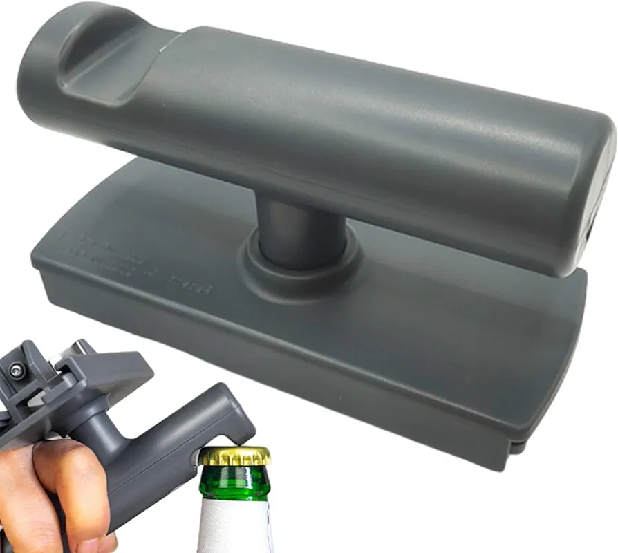 Portable Can Opener, Effortless Hand Held Jar Opener, Retractable Handle Can Opener, Multifunction Easy Turn Can Opener, Smooth Manual Can Remover for Weak Hands