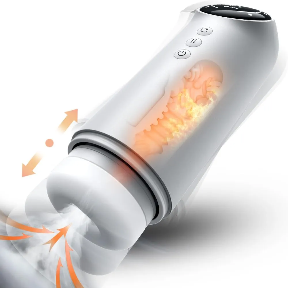 Sex Toys for Men Automatic Male Masturbator - Updated Bigger Sleeve with 4 Sucking & Thrusting & Heating Pocket Pussy, Electric Penis Pump Penis Enlarger, Adult Toy Blowjob Machine Masturbation