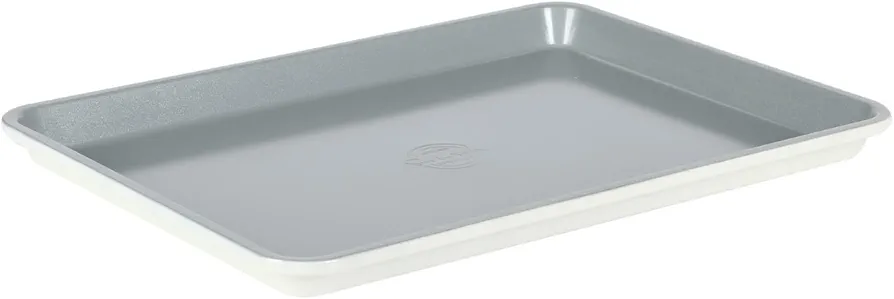 Sur La Table Kitchen Essentials Bake Sale 15 X 10 Inch PFA Free Ceramic Nonstick Cookie/Baking Sheet - Linen White