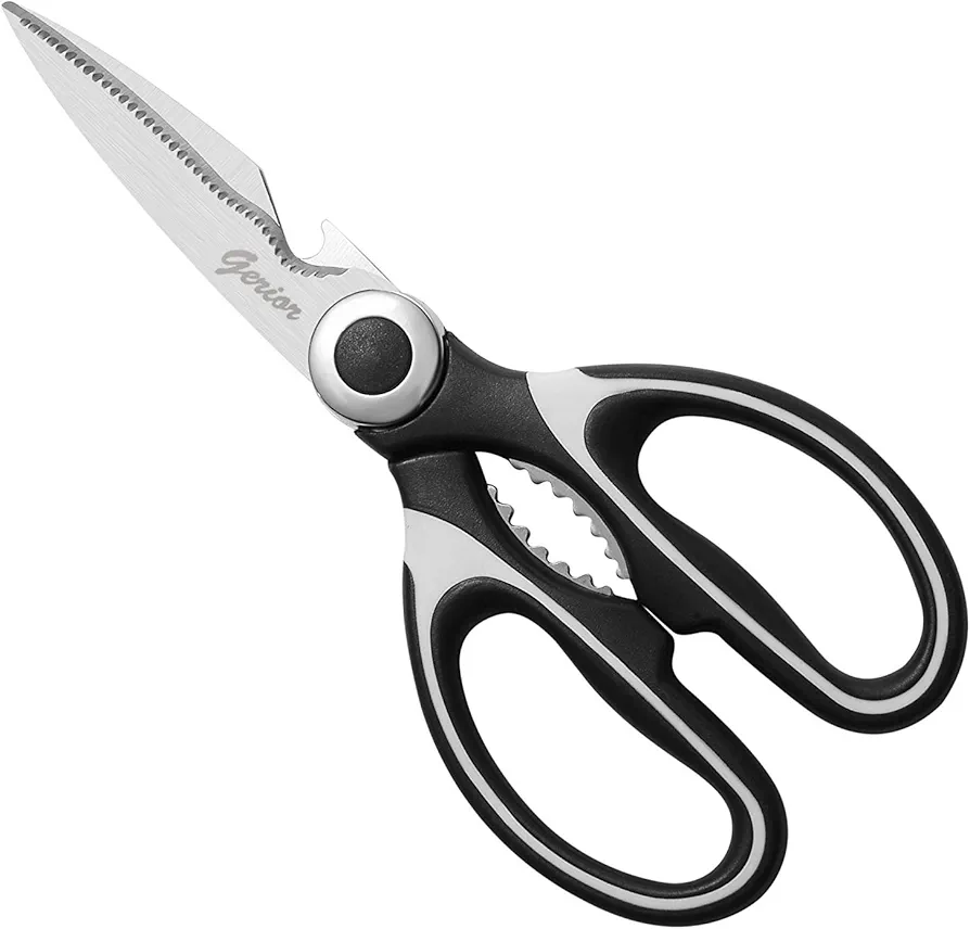 Dishwasher Safe Kitchen Shears - Heavy Duty Utility Scissors for Cutting Chicken, Poultry, Seafood, Meat, Food