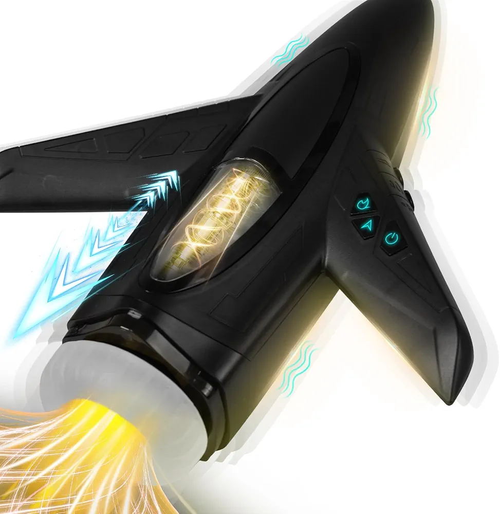 Male Masturbator Sex Toys for Men, Electric Masturbation Cup with 10 Thrusting & Suction & Vibrating Modes,Mens Sex Toy Penis Pump with Handle, Heating Pocket Pussy Male Stroker Vibrator for Adult Men