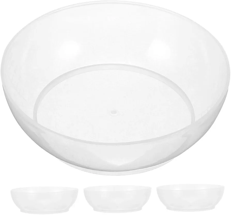 Zerodeko 4pcs Kitchen Scale Tray Food Scale Bowl Baking Scale Salad Weighing Bowl Food Weight Scale Digital Scale Food Scale Weighing Cup Scale Pan Scale Food Tray Powder Weight Pan Plastic