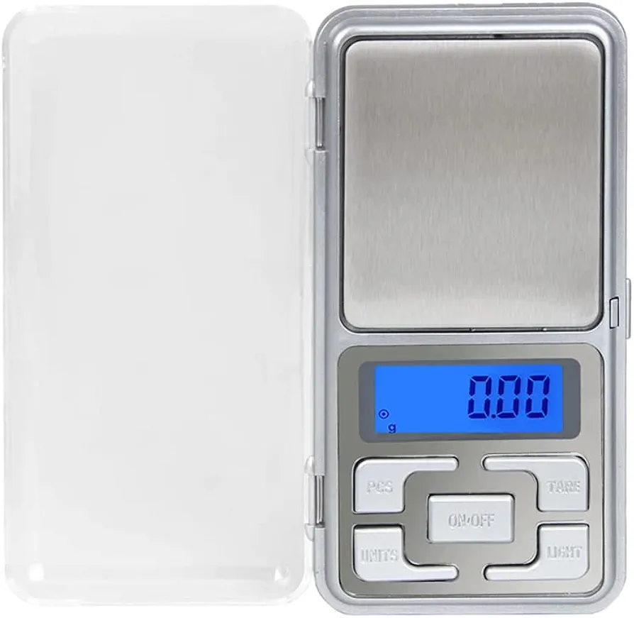 Digital Pocket Scale, 500g Capacity High Precision Balance of 0.01g, Mini Electronic Grams Reloading Scale, Food Scale, Jewelry Scale, Kitchen Scale with Hard Key