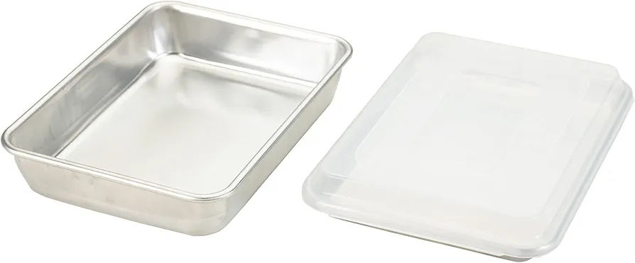 Nordic Ware 45339 Natural Aluminum Commercial 3-Piece Baker's Set, Quarter Sheet and Cake Pan