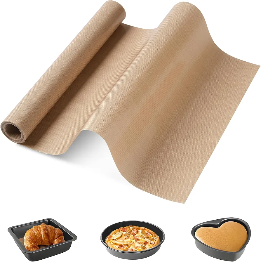 Silicone Baking Mat Roll-12INx6FT Non-Stick Pastry Reusable Silicone Mat for Baking,Non-slip Silicone Mat,Heat Resistant Air Fryer Liner Mat, Freeze Dryer Mat Countertop Protector Mat Oven Mat