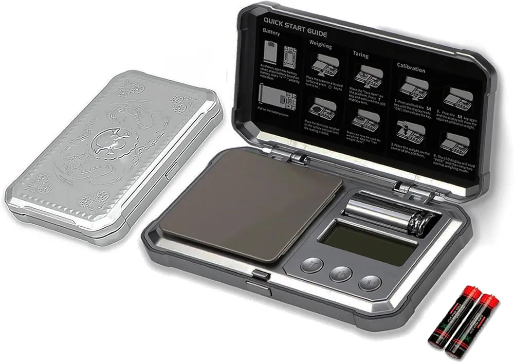 Gram Scale Punk Digital Pocket Scale,300g/0.01g Mini High Precision Jewelry Scales Digital Weight Grams and Ounces,Small Scale for Kitchen,Herb,Powder,Medicine,Food,with 50g Cal Weights