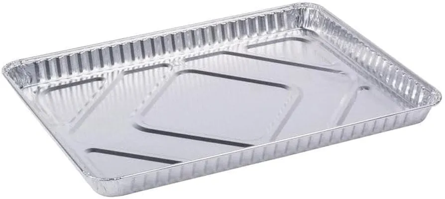 Aluminum 17.5X12.87X1.25 inches Cookie Sheet Baking Pans: Disposable Aluminum Foil Trays Ideal for Brownie, Coffee Cakes, Side Dishes : 50 Sheets
