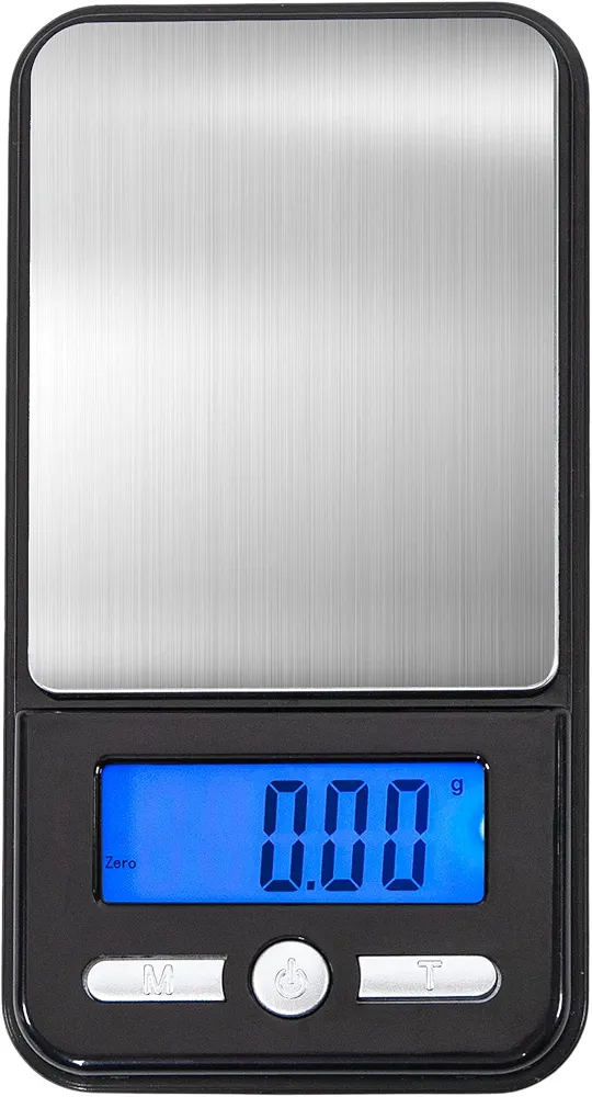 American Weigh Scales High Precision LCD Mini Pocket Weight Scale Back-lit LCD Display (AC 150) 150 G x 0.01 G