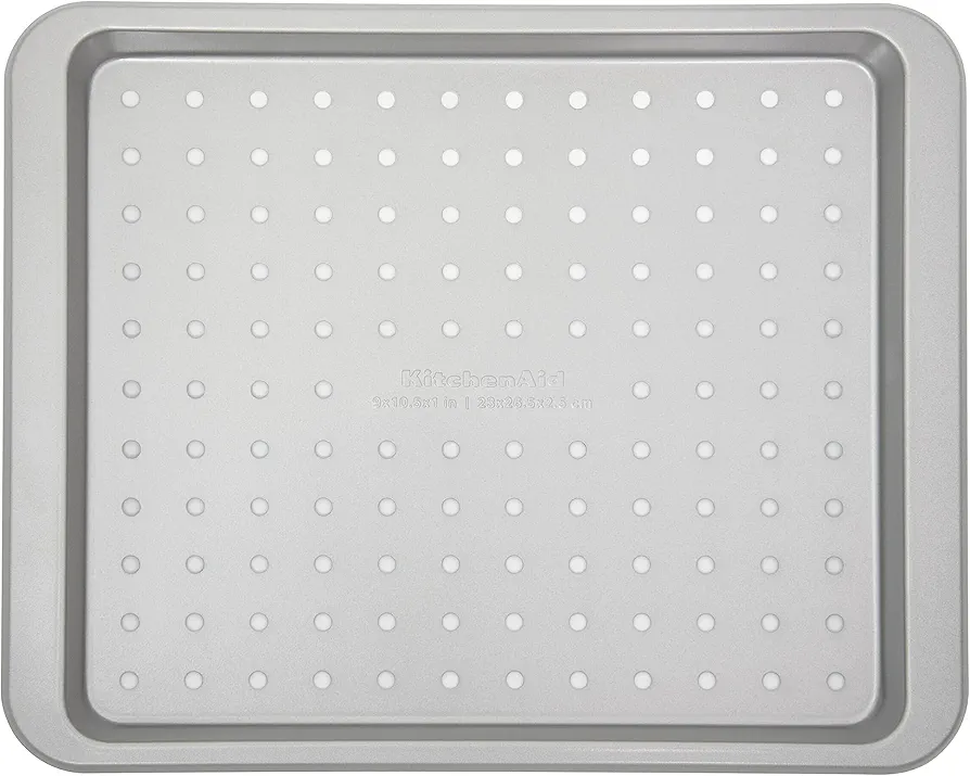 KitchenAid Countertop Oven Crisper Pan, 12.3 x 10 Inch, Silver