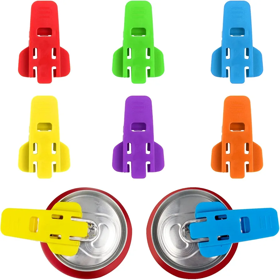 6PCS Multi Function Can Opener Bottle 2 In 1 Beer Bottle Opener Sealing Dust Protector Bottle Opener Protect The Nail Use Children Elderly Arthritis Sufferers