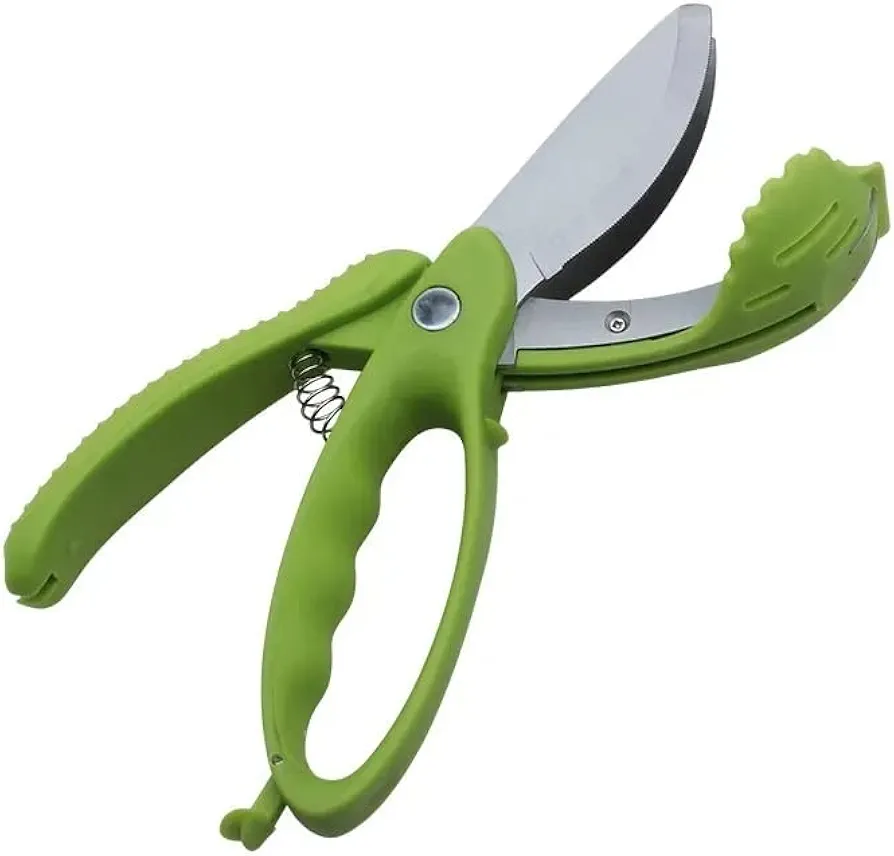 New and Improved Salad Scissors For Chopping Tossing Cutting Vegetable Cutter Chopper Food Heavy Duty Veggie Slicer Chopped Kitchen Tools Gadgets Scissor Toss Vegetables Fruits Shears Leafy Greens
