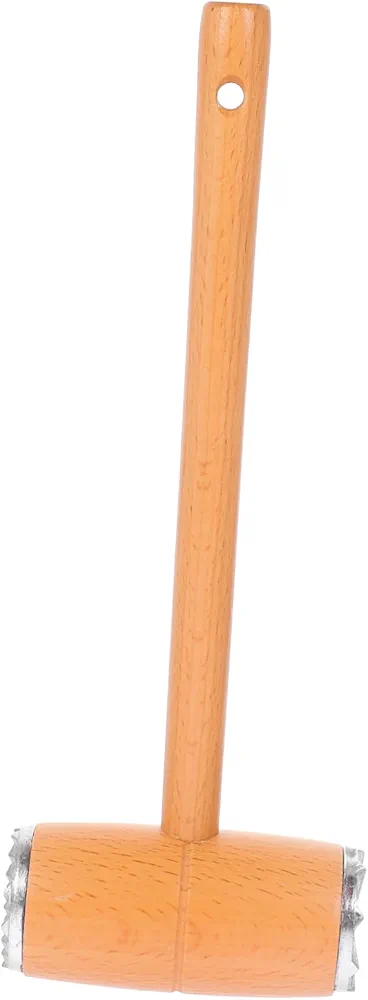 Beech Pine Meat Hammer Meat Grinder Kitchen Supplies Meat Masher Tool Meat Tenderizer Powder Meat Tenderizer Machine Meat Tenderizer Tool Kitchen Hammer Kitchen Mallet Wood