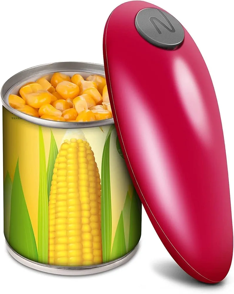 Electric Can Opener, Hand Free Automatic Can Openers Easy Open Any Can Size with Smooth Edge, Food-Safe Battery Operated Electric Can Openers, Kitchen Gadget Gift for Kitchen, Seniors, Chef, Arthritis