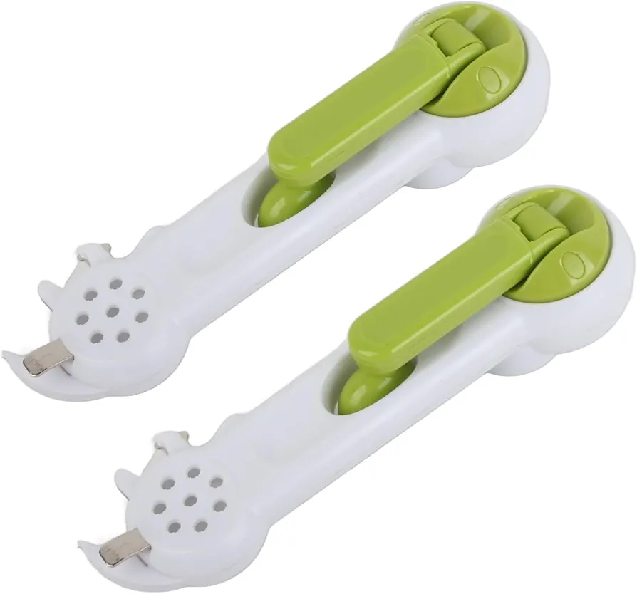 6 in 1 Can Opener Manual Can Opener Multi Function Can Opener Lightweight Portable Bottle Opener One Touch Can Jar Bottle Opener for Drinks Beer Bottles (2PCS)