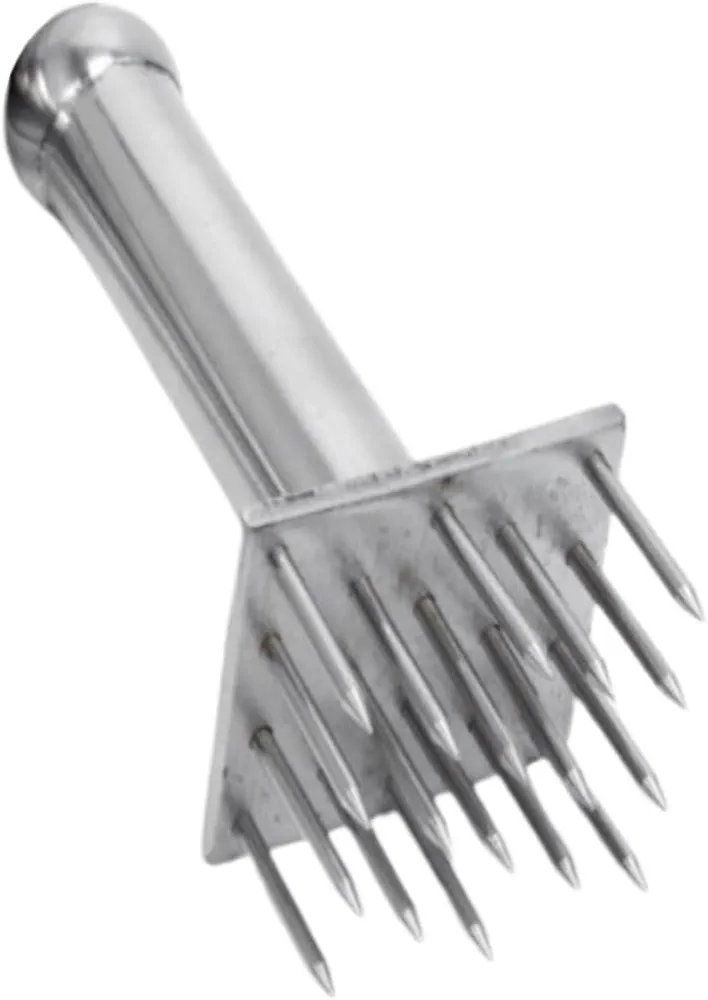 VOSAREA Pork Hammer Meat Tenderizer Powder Kitchen Hammer Chicken Pounder Meat Tenderizer Hammer Mallet Hammer Poultry Hammer Meat Grinder Ground Beef Masher Tool Stainless Steel Silver