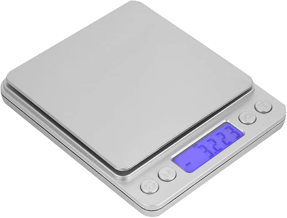 Food Scale, 500/0.01g Small Gram Weight Scale Lab Scales Digital Kitchen Cooking Food Scale Stainless Steel Back-lit LCD Display Small Jewelry Scale Measurement Electronic Tools,
