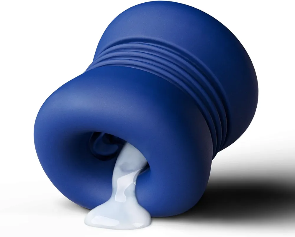 Reusable Male Masturbator Cup Penis Sleeve Male Sex Toys Vagina Textured Tunnel Pocket Pussy Stroker Adult Sex Toys Silicone Artificial Pussy for Men