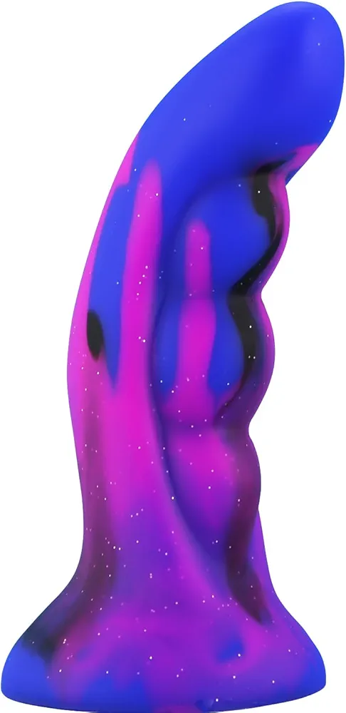 6'' Big Anal Butt Plug Soft Male Prostate Massager,Silicone Anal Training Dildo with 3 Knots,Fantasy Anus Dilator Masturbator With Strong Suction Cup, Anal Stretcher Sex Toys for Men Women Gay Couples