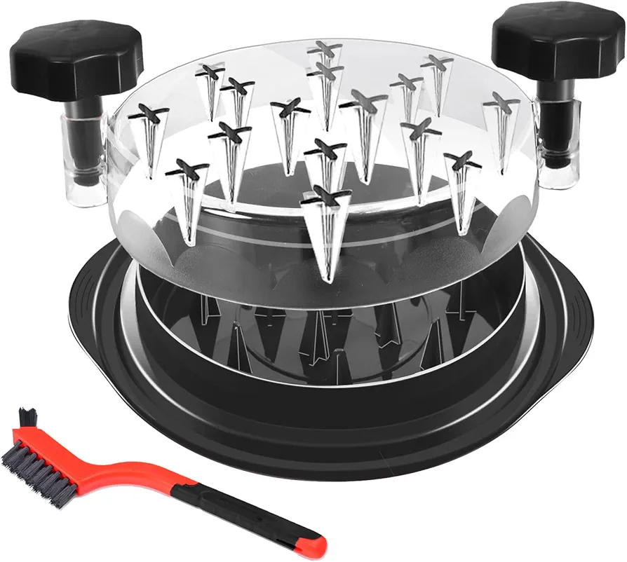 Latest Chicken Shredder Tool Twist - Portable 8 Inches Meat Shredder Tool Twist With Cleaning Brush, Visible Shredded Chicken Tool Chicken Breast Shredder, Ergonomic Handle, Dishwasher Safe, Anti-Slip
