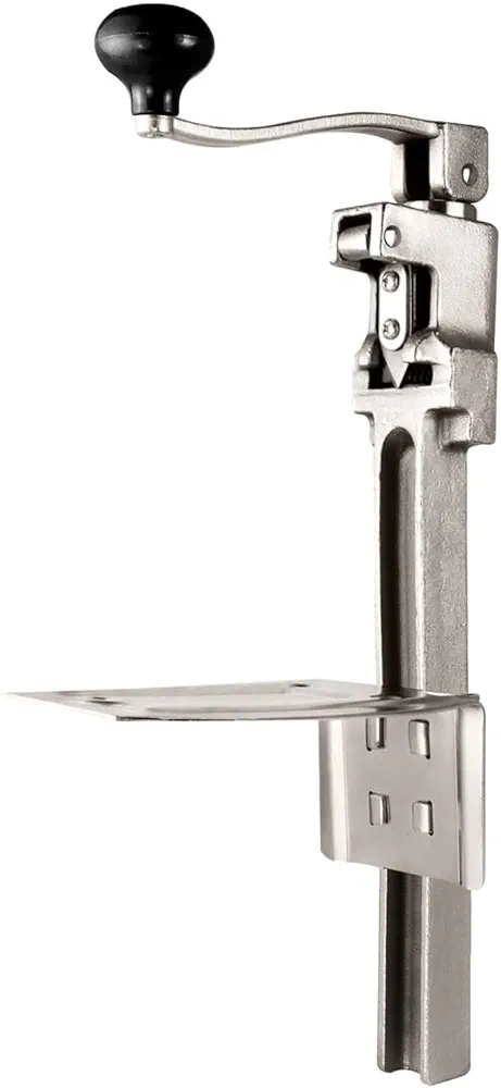 Commercial Can Opener Heavy Duty, Manual Table Can Opener Compatible with Edlund 11100 Up to 11”Tall, Industrial Can Opener for #10 Cans with Stainless Steel Blade and Plated Steel Base