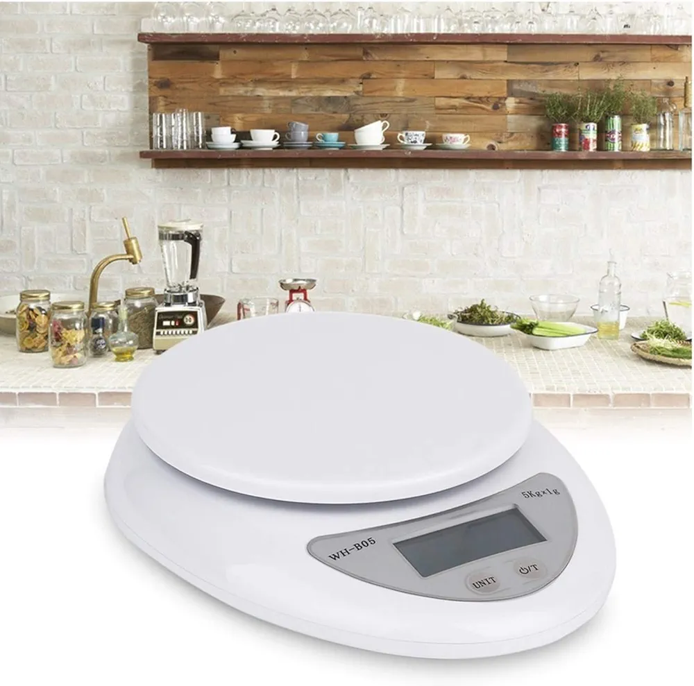 5kg Mini Palm Digital Electronic LED Scale, Balance Weighting Tool for Kitchen Food, Battery Powered