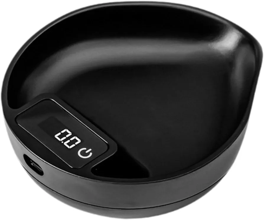 Coffee Scale Waterproof Rechargeable Portable High Precision Espresso Scale Kitchen Food Scale,for,Coffee,Baking,Home, Black