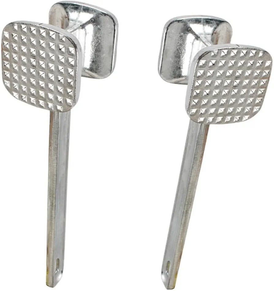 2 Pcs Steak Hammer Beating Meat Mince Meat Masher Meat Pounder Equipment Tenderize Steak Kitchen Mallet Tool Tenderize Chicken Poultry Household Aluminum Meat Tenderizer