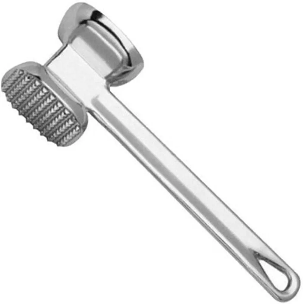 Double-Sided Meat Tenderizer Tool, Heavy Duty Meat Tenderizer Hammers, Meat Pounder, Kitchen Mallet, Comfortable Handle, Hang Hole, Kitchen Accessories, for Chicken, Beef