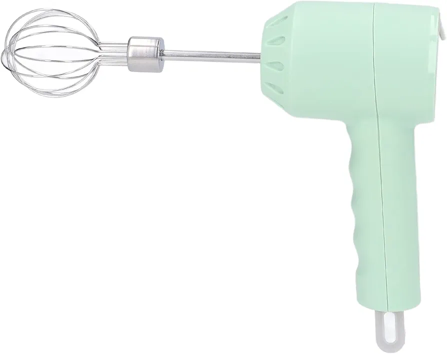 Electric Cordless Hand Mixer Small Household 3 Speed Changing Whisk Kitchen Baking Green