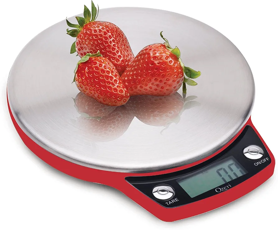 Ozeri ZK011 Precision Pro Stainless-Steel Digital Kitchen Scale with Oversized Weighing Platform