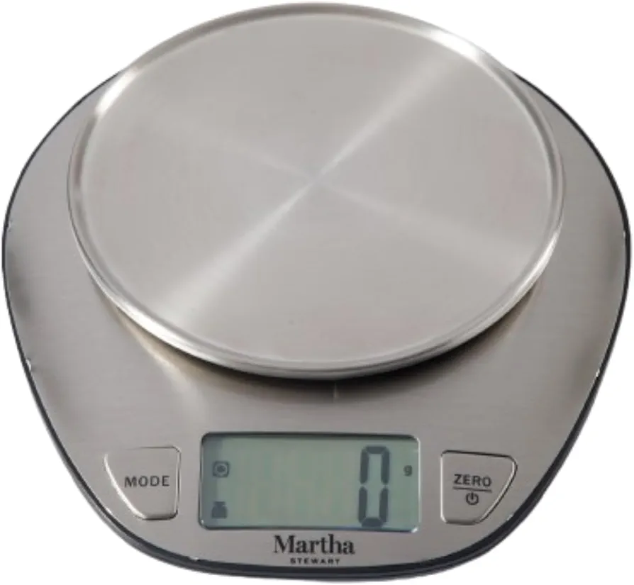 Martha Stewart Digital, Food Scale (11 lbs/5kg), Stainless Steel