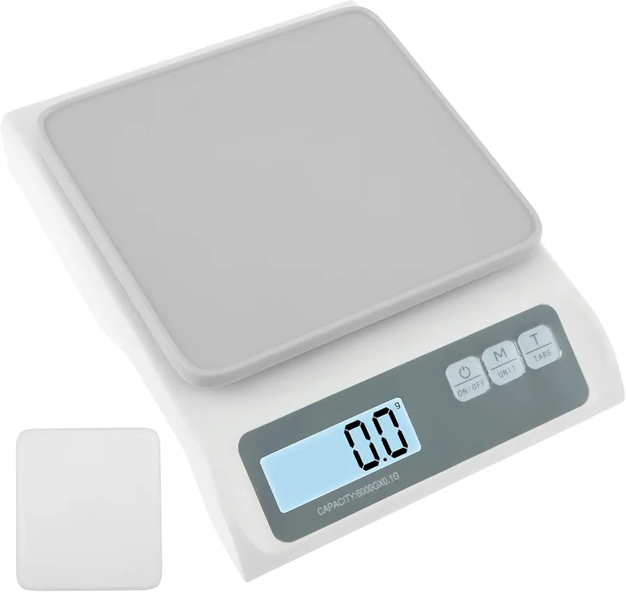 Food Kitchen Scale 13lb Digital Food Scale 0.1g High Accuracy Cooking Scale Battery Powered Kitchen Food Scale Portable Mini Scale with Weight Ounces and Grams for Kitchen Cooking